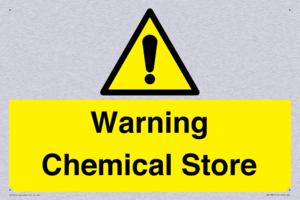 Warning Chemical Store